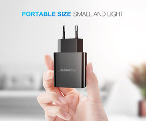 Planet Gates FLOVEME USB Charger 2 Ports LED Display Smart Mobile Phone Charger For iPhone Samsung Xiaomi Tablet Wall Travel Adapter EU Plug