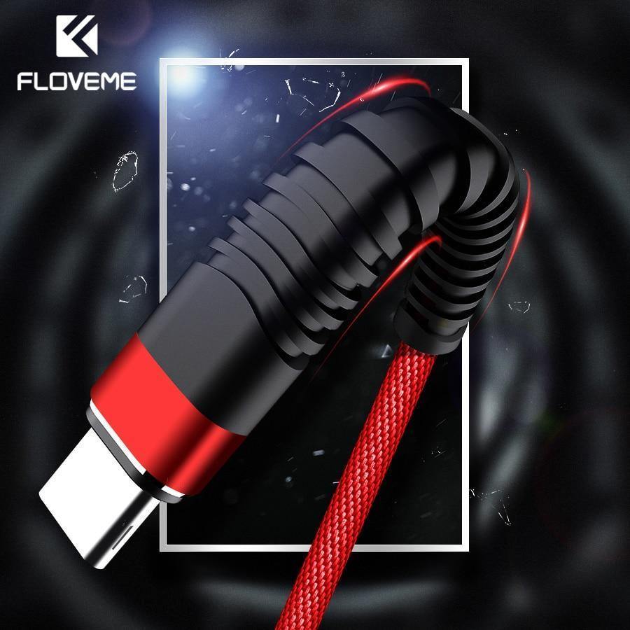 Planet Gates FLOVEME USB Type C Cable For Samsung Galaxy S9 S8 Plus Note 8 Hi-Tensile USB C Cable For Nokia 8 7 Plus P10 Phone Charger Cabo