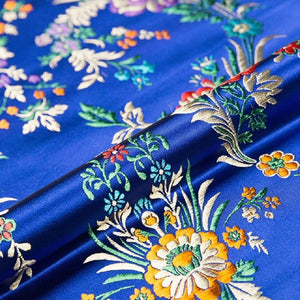 Planet Gates Flower Fabrics Brocade Jacquard Pattern Fabric For Sewing Cheongsam And Kimono Material For DIY