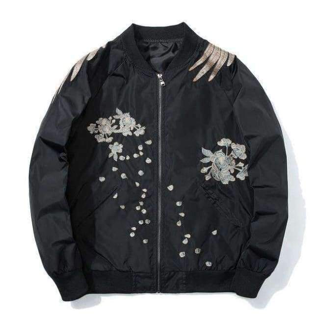Planet Gates Black / L Aelfric Eden 2018 Spring High Street Phoenix Embroidery Jacket Coat Plus Size Casual Outwear Hip Hop Bomber Jackets XS-XXXL LQ05