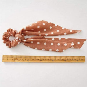 Flower Print Hair Scarf Bow Scrunchies Ponytail Headband For Women Hair Accessories Bowknot Elastic Hair Rope Hairbands
