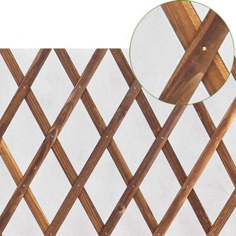 Planet Gates Flower Stand Anti - corrosion Wood Fence Telescopic Fence Net Wooden Fence Gardening Sliding Outdoor Garden Patio Decoration