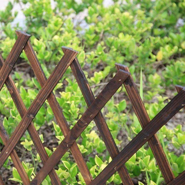 Planet Gates Flower Stand Anti - corrosion Wood Fence Telescopic Fence Net Wooden Fence Gardening Sliding Outdoor Garden Patio Decoration