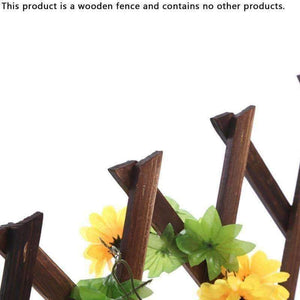 Planet Gates Flower Stand Anti - corrosion Wood Fence Telescopic Fence Net Wooden Fence Gardening Sliding Outdoor Garden Patio Decoration