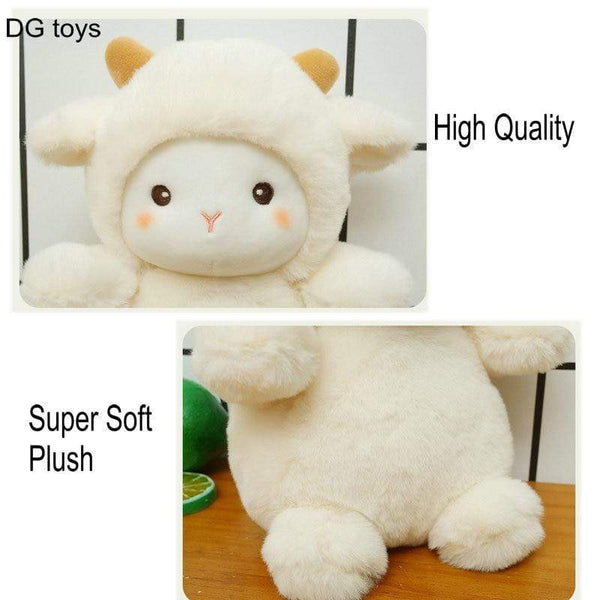 Planet Gates Fluffy Hair Super soft Elephant Lamb Cuddly Plushies Doll Stuffed Animals Long Plush Brown Bear Chick Baby Appease Doll toys Kid