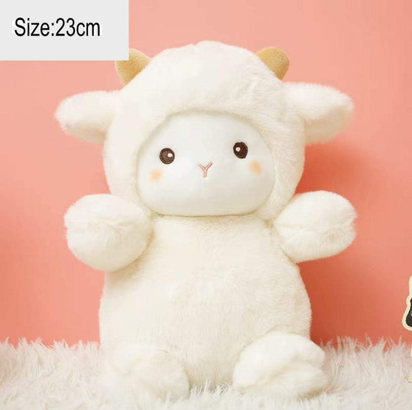 Planet Gates Fluffy Hair Super soft Elephant Lamb Cuddly Plushies Doll Stuffed Animals Long Plush Brown Bear Chick Baby Appease Doll toys Kid