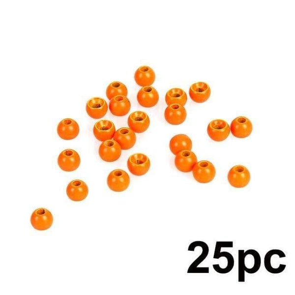 Planet Gates Fluo Orange / 2.0mm 25pc 2.0-4.6mm Fly Tying Tungsten Beads  Four Colors Fly Tying Material Fishing Accessory