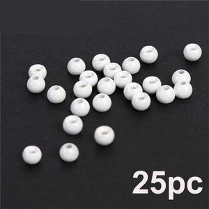 Planet Gates Fluo White / 2.0mm 25pc 2.0-4.6mm Fly Tying Tungsten Beads  Four Colors Fly Tying Material Fishing Accessory