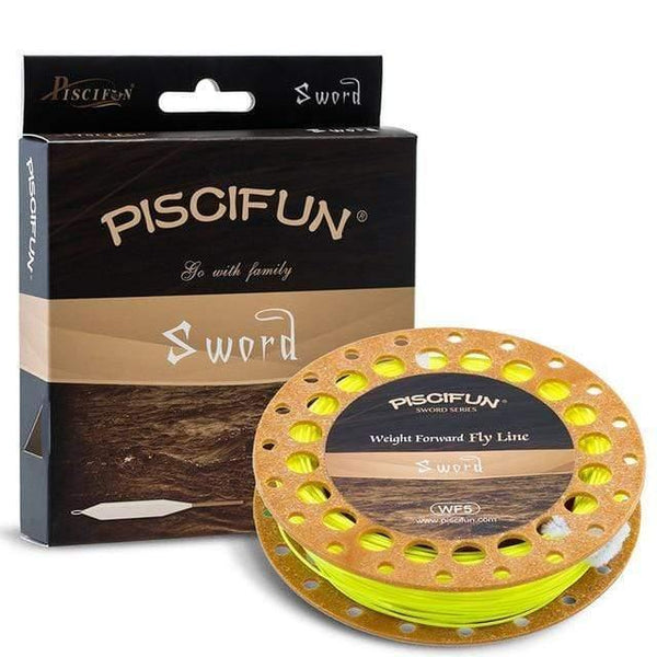 Planet Gates Fluo Yellow / 3F 90FT Sword Fly Line Weight Forward 90/100FT Floating Fly Fishing Line with Welded Loop WF3/4 5/6 7/8wt Fly Fishing Line