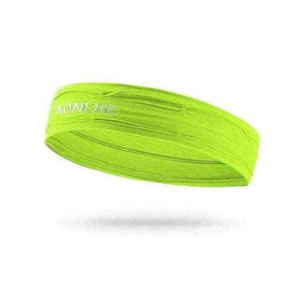 Planet Gates Fluorescent green Headband Sport Elastics Sweatband Anti Sweat Hairband Yoga Accessories Gym Fitness Tennis Running Fitness Headband