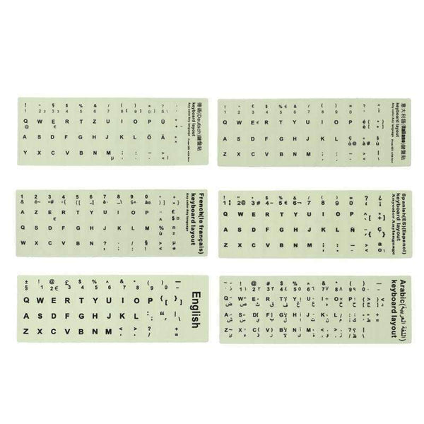 Planet Gates Fluorescent Keyboard Stickers Luminous Waterproof Keyboard Protective Film Laptop Accessories