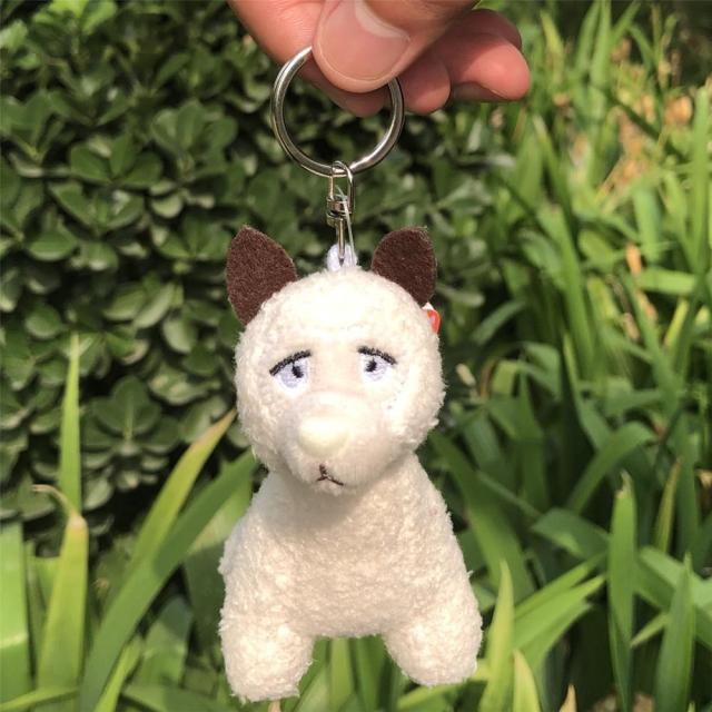 Planet Gates Cute Cartoon Bear Elephant Raccoon Monkey Animal Plush Toy Keychain Backpack Bag Keychain Shark Dinosaur Lion Omelette Cute Gift