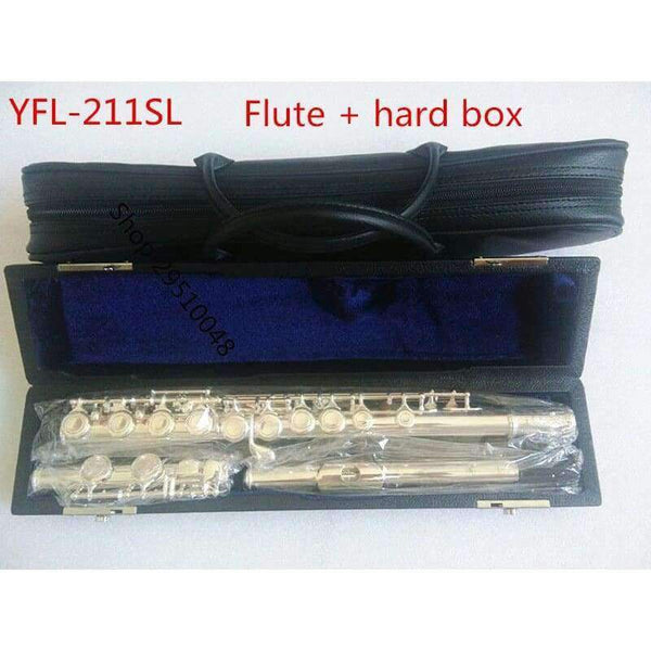 Planet Gates Flute   cloth box New high quality Flute YFL-211SL musical instrument 16 hole E open key C music with main flute Performance Free shipping