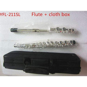 Planet Gates Flute   cloth box New high quality Flute YFL-211SL musical instrument 16 hole E open key C music with main flute Performance Free shipping