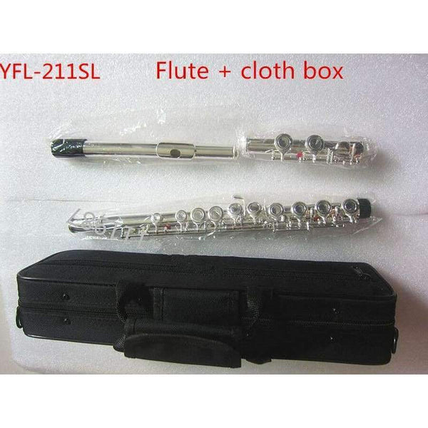 Planet Gates Flute   cloth box New high quality Flute YFL-211SL musical instrument 16 hole E open key C music with main flute Performance Free shipping