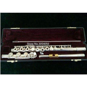 Planet Gates Flute YFL-471 music instrument 17 hole E key open  music C primary flute Gold plated With Mouthpiece  performance