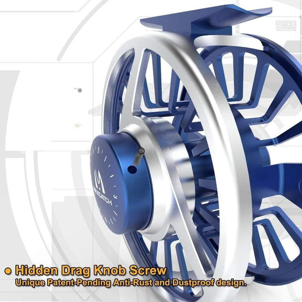 Planet Gates Fly Fishing Reel 3/4/5/6/7/8WT CNC Machined Aluminium Micro Adjusting Drag Fly Reel