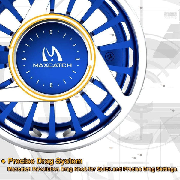 Planet Gates Fly Fishing Reel 3/4/5/6/7/8WT CNC Machined Aluminium Micro Adjusting Drag Fly Reel