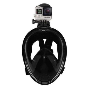 Planet Gates Foldable Diving Mask / S/M Full Face Diving Mask Underwater Swimming Anti Fog Scuba Snorkeling Mask with Anti-skid Ring Earplug for Gopro Camera