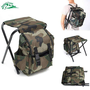 Planet Gates Foldable Fishing Chair Backpack Portable Equipment Bag Folding Chair Picnic Outdoor Camping Chair Seat Hiking