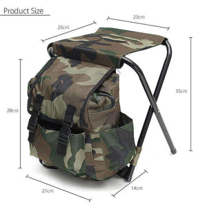Planet Gates Foldable Fishing Chair Backpack Portable Equipment Bag Folding Chair Picnic Outdoor Camping Chair Seat Hiking