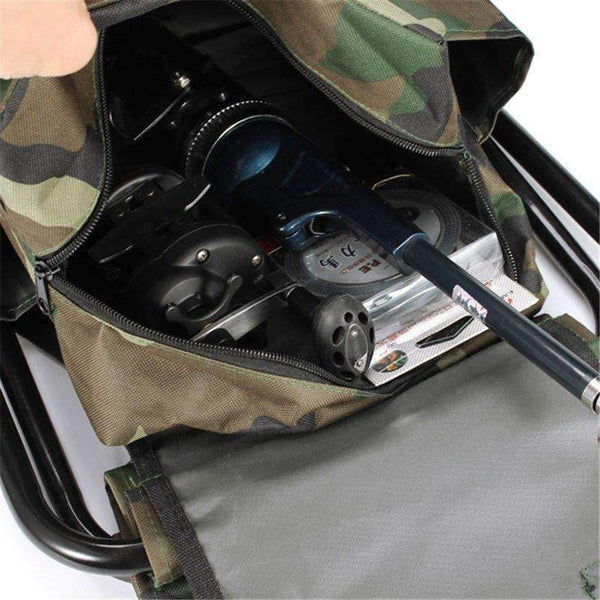 Planet Gates Foldable Fishing Chair Backpack Portable Equipment Bag Folding Chair Picnic Outdoor Camping Chair Seat Hiking