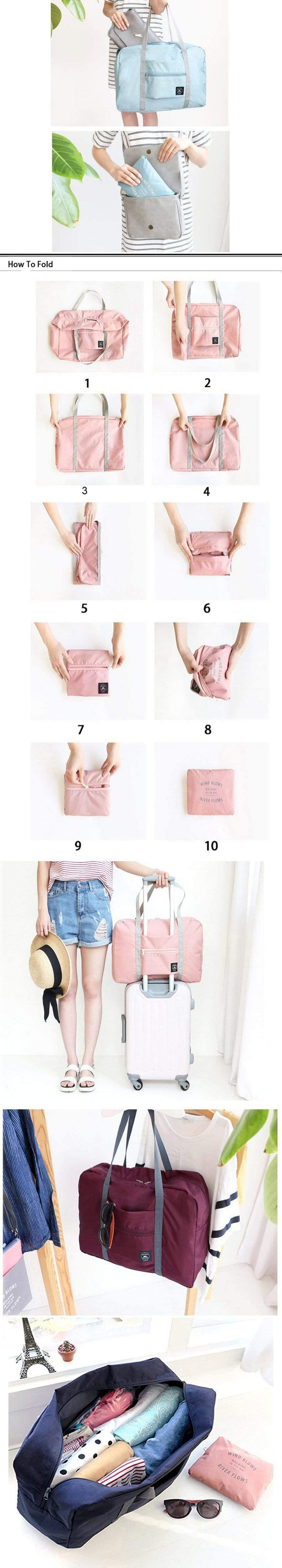 Planet Gates Foldable Travel Bags Nylon Luggage Suitcase Bags For Men And Women Travel Aircraft Package Packing Cubes