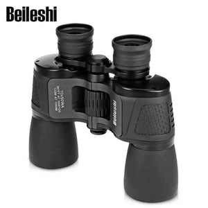 Planet Gates Folding Binocular 10X50 HD Vision Wide-Angle Prism BAK4 Binocular Telescope Outdoor Professional Hunting Telescope