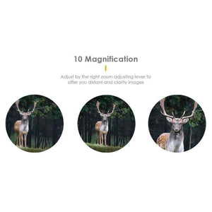 Planet Gates Folding Binocular 10X50 HD Vision Wide-Angle Prism BAK4 Binocular Telescope Outdoor Professional Hunting Telescope