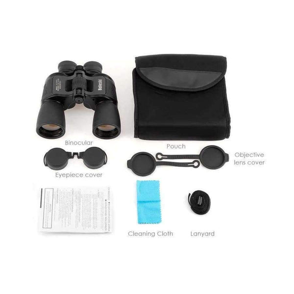 Planet Gates Folding Binocular 10X50 HD Vision Wide-Angle Prism BAK4 Binocular Telescope Outdoor Professional Hunting Telescope