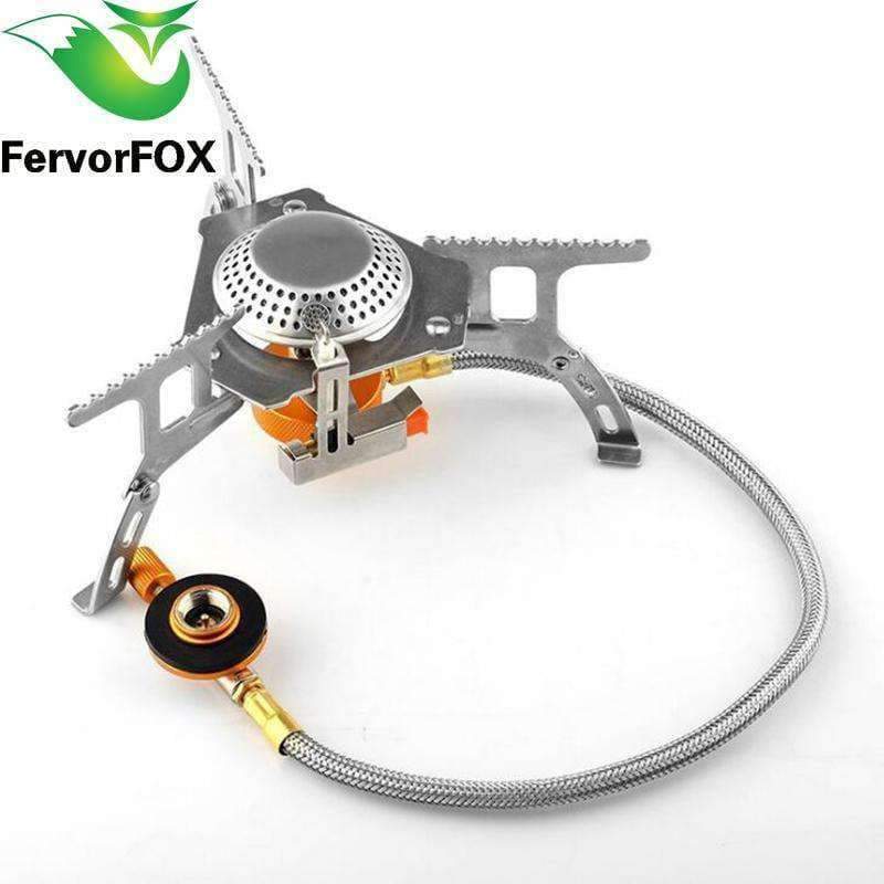 Planet Gates Folding Outdoor Gas Stove Camping Stoves Portable Gas Electronic Stove with Box Portable Foldable Split Stoves 3500W