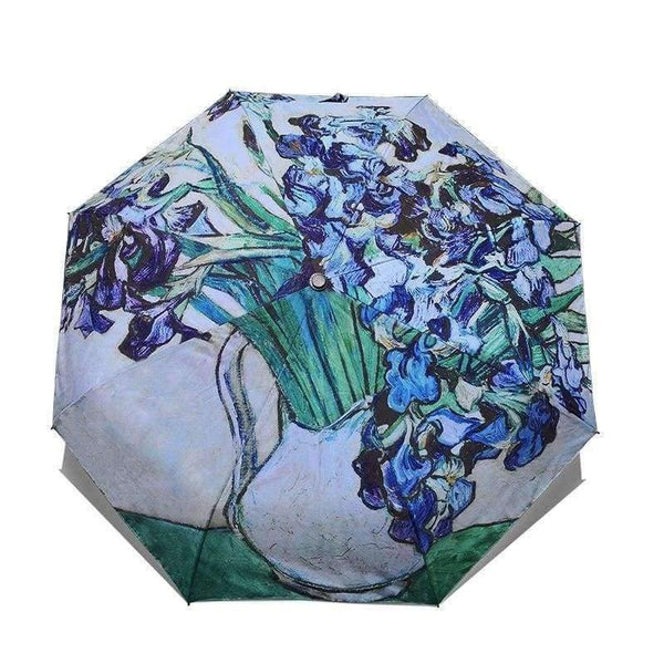 Planet Gates Folding Umbrella Female Windproof Paraguas Van Gogh Oil Painting Umbrella Rain Women Quality Umbrellas UBY01