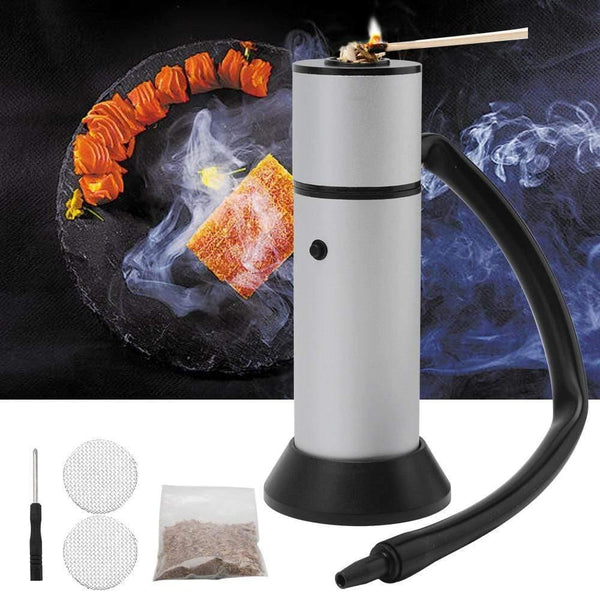 Food Cold Smoke Generator Portable Molecular Cuisine Smoking Gun Meat Burn Smokehouse Cooking for BBQ Grill Smoker Wood