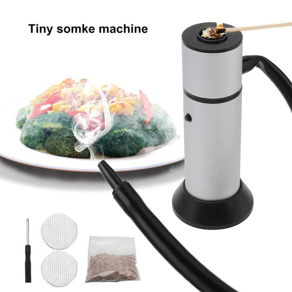 Food Cold Smoke Generator Portable Molecular Cuisine Smoking Gun Meat Burn Smokehouse Cooking for BBQ Grill Smoker Wood