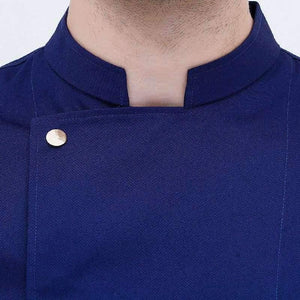 Planet Gates Food Service Long Sleeve Chef Jacket Professional Head Chef Uniform Restaurant Hotel Kitchen Grey Chef Uniform Chef Coat  B-6260