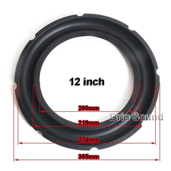 For 8"/10"/12" Inch Audio Speaker Anti-oxidation Rubber Surround Edge Subwoofer Surround Circle Repair Parts #WIDE