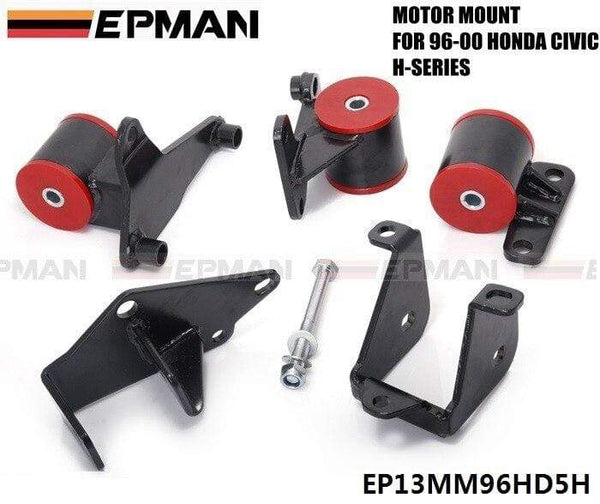 Planet Gates For 1996-2000 EK HONDA CIVIC H22/H23 H-SERIES ENGINE SWAP CONVERSION MOTOR MOUNTS EPMAN EP13MM96HD5H