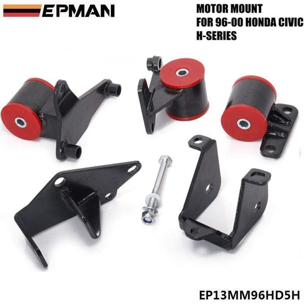 Planet Gates For 1996-2000 EK HONDA CIVIC H22/H23 H-SERIES ENGINE SWAP CONVERSION MOTOR MOUNTS EPMAN EP13MM96HD5H