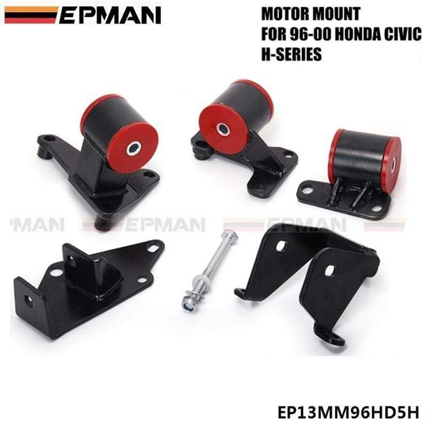 Planet Gates For 1996-2000 EK HONDA CIVIC H22/H23 H-SERIES ENGINE SWAP CONVERSION MOTOR MOUNTS EPMAN EP13MM96HD5H