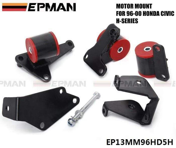 Planet Gates For 1996-2000 EK HONDA CIVIC H22/H23 H-SERIES ENGINE SWAP CONVERSION MOTOR MOUNTS EPMAN EP13MM96HD5H