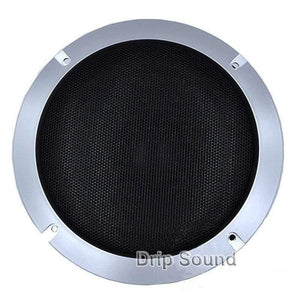 For 2"/3"/4"/5"/6.5"/8"/10" inch Car Audio Speaker Conversion Net Cover Decorative Circle Metal Mesh Grille #Silver+Black
