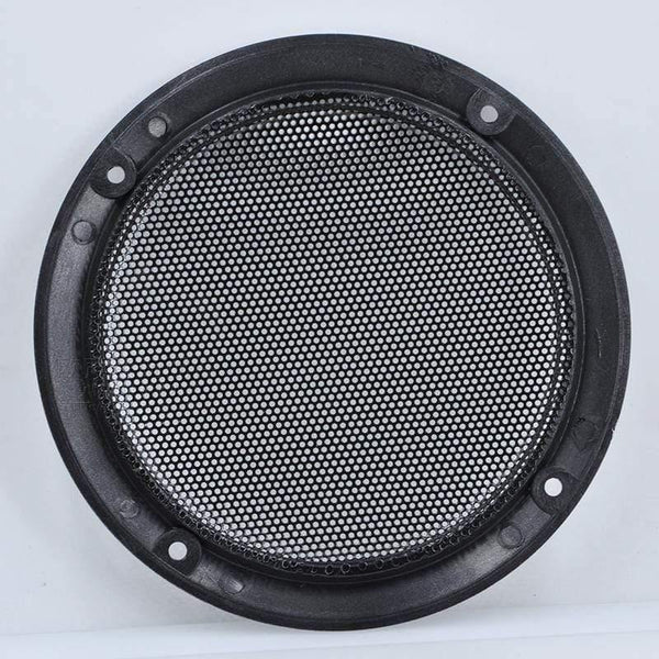 For 2"/3"/4"/5"/6.5"/8"/10" inch Car Audio Speaker Conversion Net Cover Decorative Circle Metal Mesh Grille #Silver+Black
