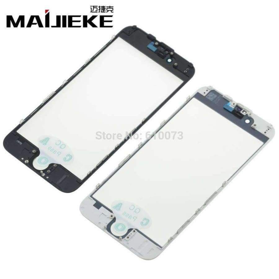 Planet Gates For 6 plus Mix 6PCS AAA+ 3 in 1 Front Outer Glass with Frame OCA Film Pre-installed Cold Press Replacement for iPhone 6/6 plus Touch Panel