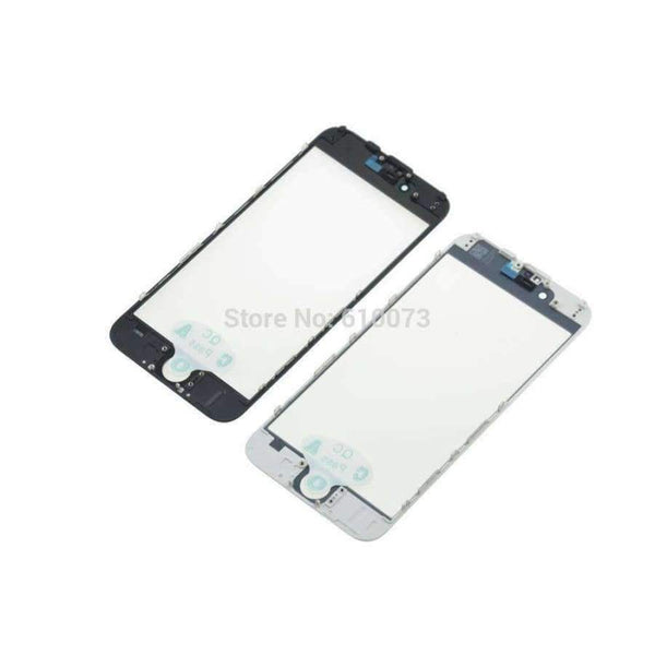 Planet Gates For 6 plus Mix 6PCS AAA+ 3 in 1 Front Outer Glass with Frame OCA Film Pre-installed Cold Press Replacement for iPhone 6/6 plus Touch Panel