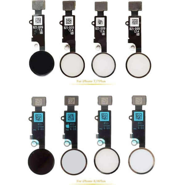 Planet Gates for 7 7Plus Black Original SOON for iPhone 7 7Plus 8 8Plus Home Button Switch Assembly Flex Cable Replacement Parts
