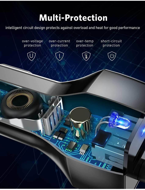 Planet Gates For Android USLION USB Car Charger For Samsung S9 Note 9 2.1A Phone Car-Charger With Micro Type C Cable For Xiaomi Huawei Adapter Cable