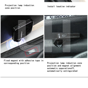 Planet Gates FOR Audi 2PCS Led Car Door Welcome Light Courtesy Logo For Peugeot For Mercedes Benz Laser Projector Punching Ghost Shadow Lamp