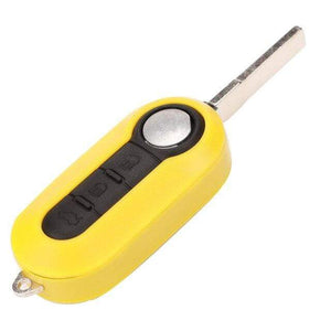 Planet Gates for Citroen / Yellow 3 Button Remote Flip Folding Key Fob Shell for Citroen Jumper Nemo Fit Peugeot Boxer Bipper 2008-2015 Replacement Case