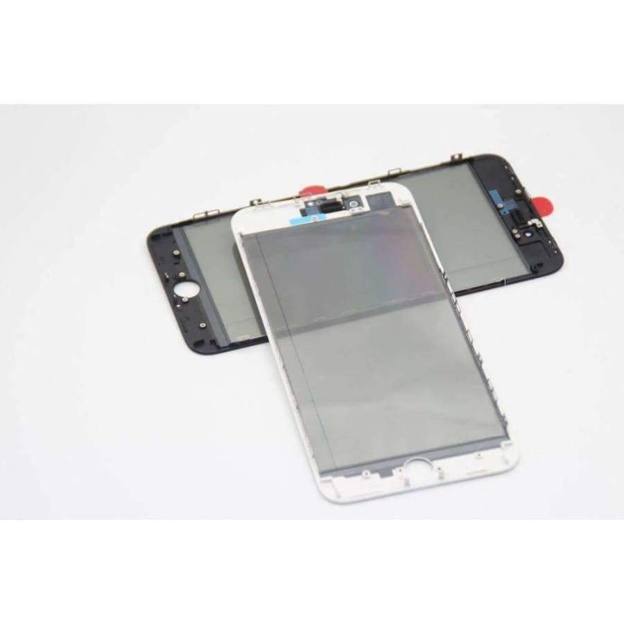 Planet Gates for i6 white black 8pcs Cold Press 4 in 1 Front Glass Lens with frame Polarizer OCA for iphone 8 8p plus 7 7plus 6 6s 5 5s Touch Panel Replacement