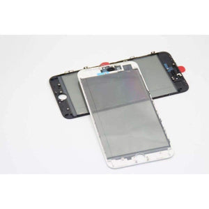 Planet Gates for i6 white black 8pcs Cold Press 4 in 1 Front Glass Lens with frame Polarizer OCA for iphone 8 8p plus 7 7plus 6 6s 5 5s Touch Panel Replacement